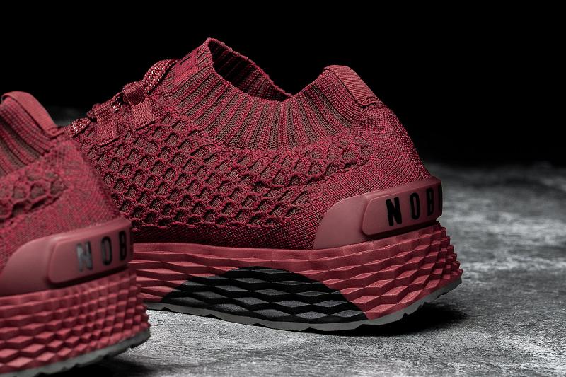 Red Nobull Crimson Knit Runner Women's Running Shoes | CA U1681Z